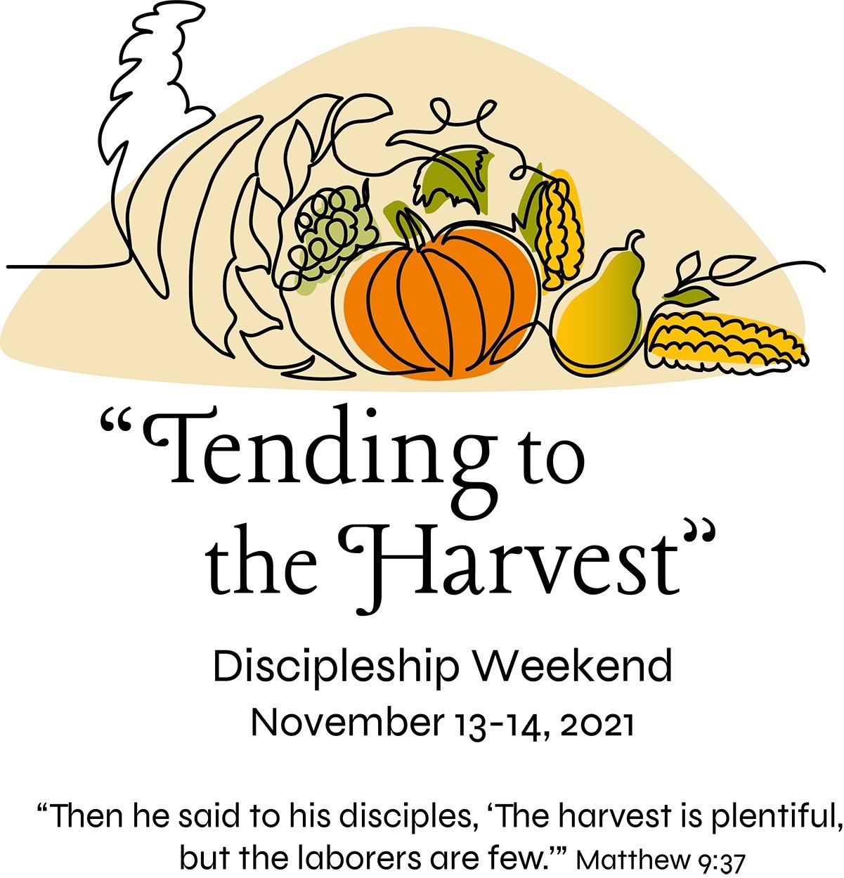 Tending To The Harvest Logo Alt W Scripture