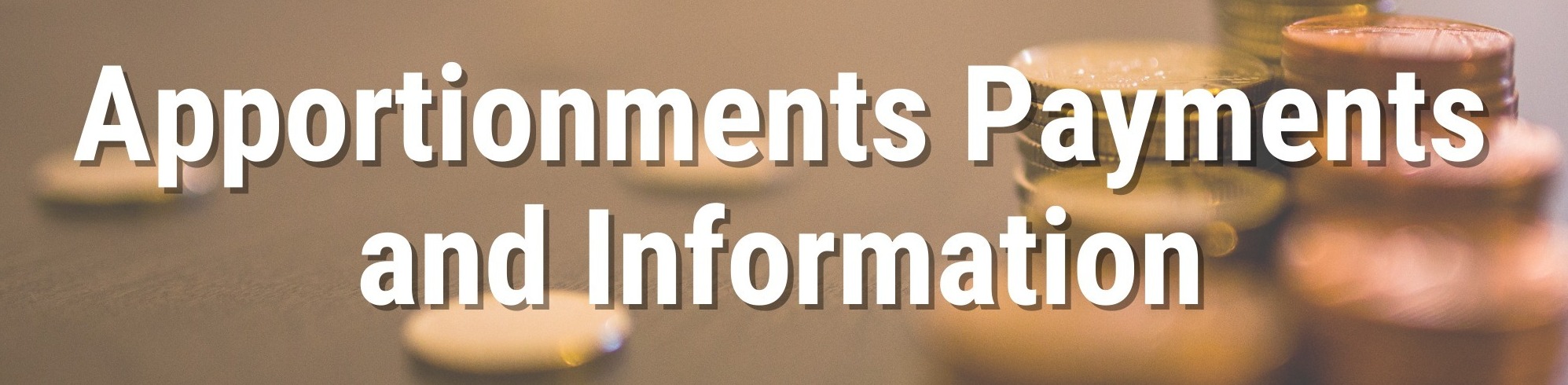 Apportionment Payment Banner