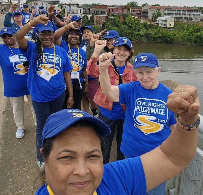 Pilgrims Marching Across Edmund Pettus Bridgecrfl