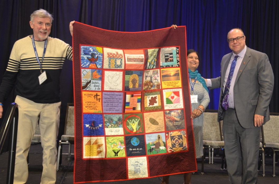 Quilt Presentation With Bishop