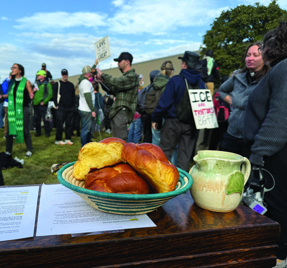 Communion Table At Protest Cmyk