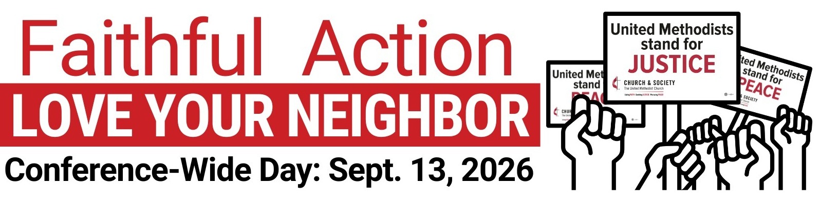 Conference Wide Faithful Action Day Banner