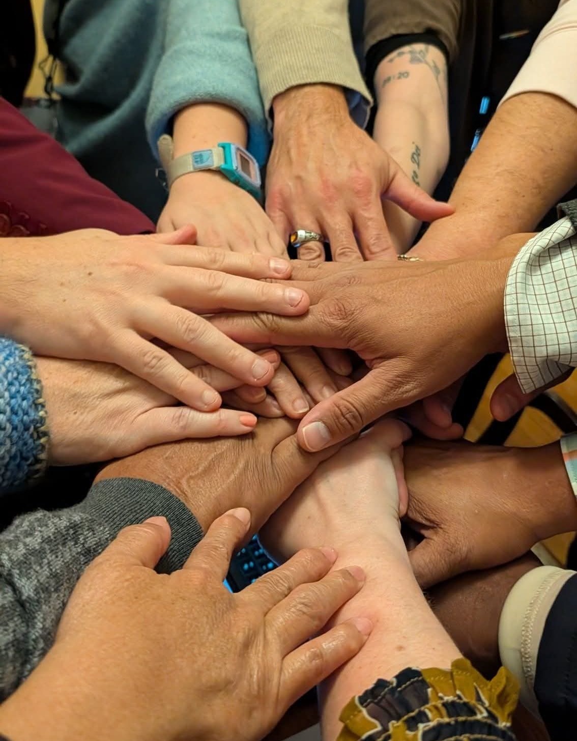 Leadership Gathering Hands